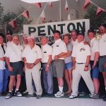 Group photo in front of Penton sign.