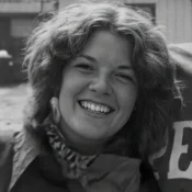 Smiling person outdoors portrait