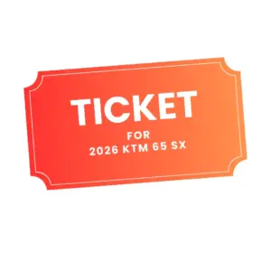 Red ticket for 2026 KTM 65 SX
